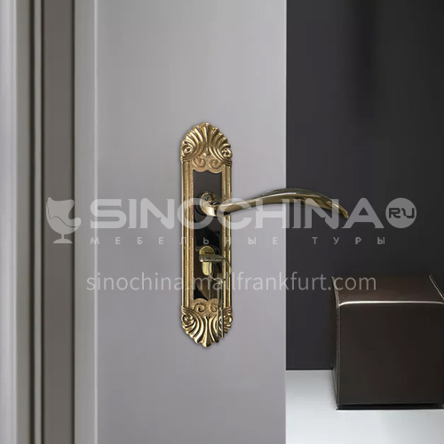 B Economical zinc alloy wooden door lock handle lock door handle 15
